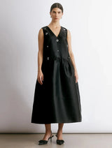 Immaculate Vegan - Albaray Crystal Tie Back Dress