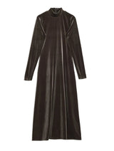 Immaculate Vegan - Albaray Velvet Funnel Neck Maxi Dress
