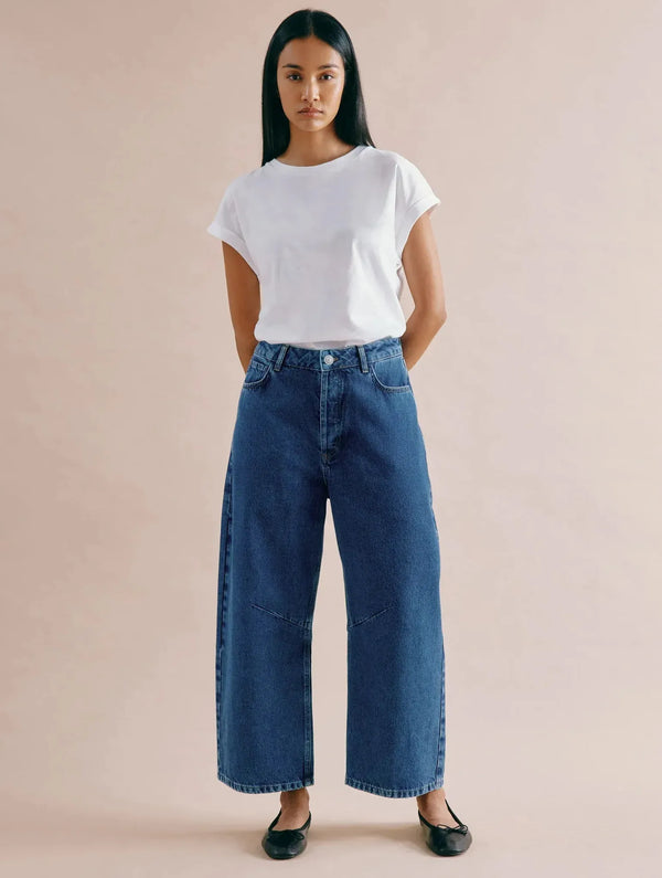Albaray Relaxed Mid-Rise Barrel Jeans