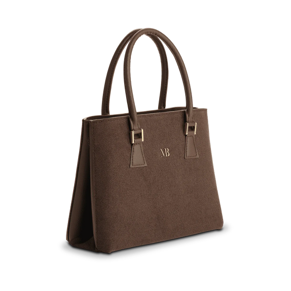 Melina Bucher Bailey Vegan Suede Tote Bag | Coffee Coffee / Without-Strap