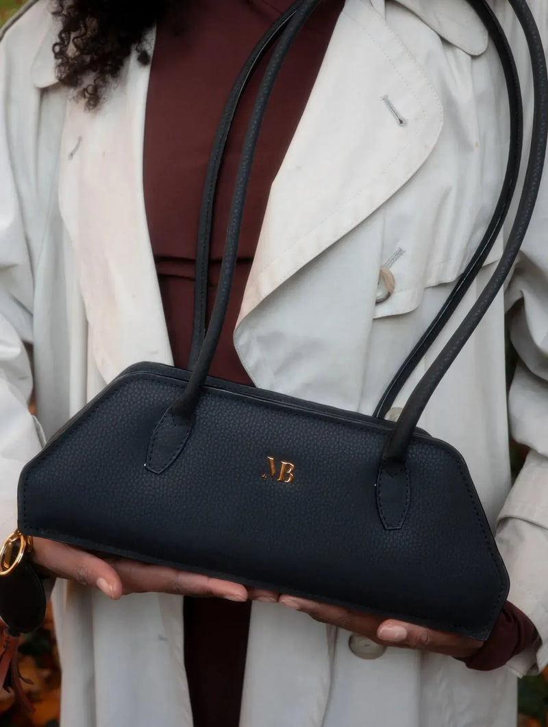 Melina Bucher Tessa Vegan Leather Shoulder Bag | Black Black