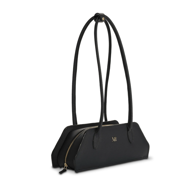 Melina Bucher Tessa Vegan Leather Shoulder Bag | Black Black