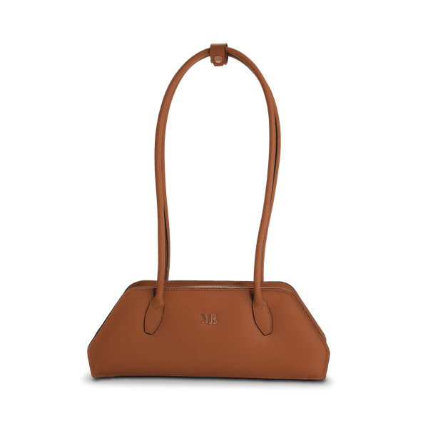 Melina Bucher Tessa Vegan Leather Shoulder Bag | Cognac Cognac