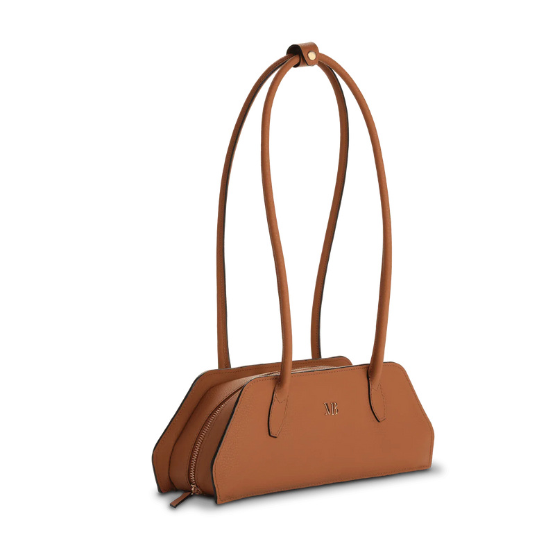 Melina Bucher Tessa Vegan Leather Shoulder Bag | Cognac Cognac