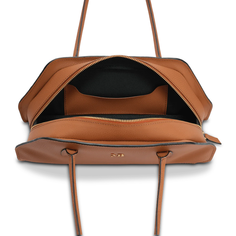 Melina Bucher Tessa Vegan Leather Shoulder Bag | Cognac Cognac