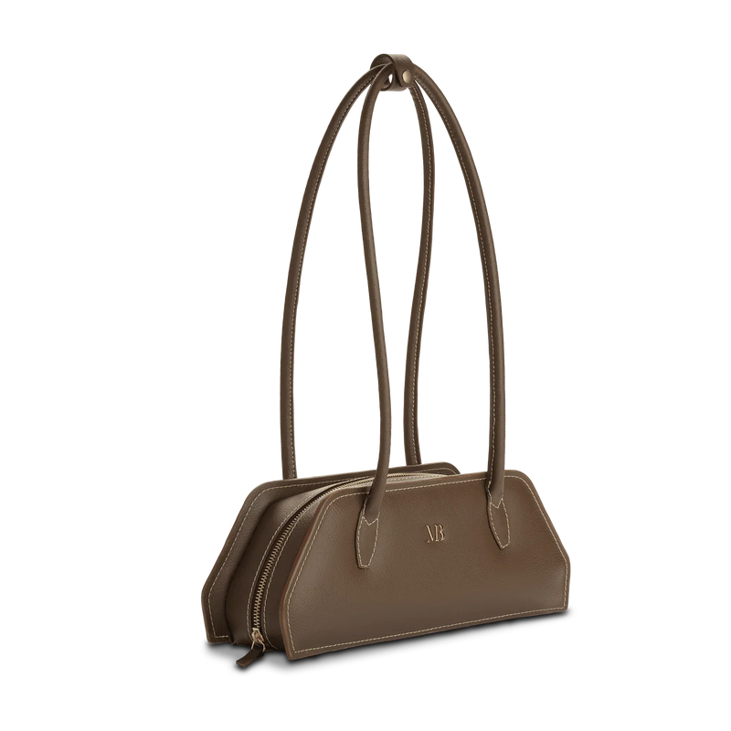 Melina Bucher Tessa Vegan Leather Shoulder Bag | Espresso Espresso