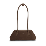 Immaculate Vegan - Melina Bucher Tessa Vegan Suede Shoulder Bag | Coffee Coffee