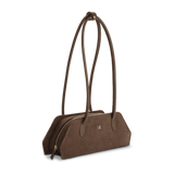 Immaculate Vegan - Melina Bucher Tessa Vegan Suede Shoulder Bag | Coffee Coffee