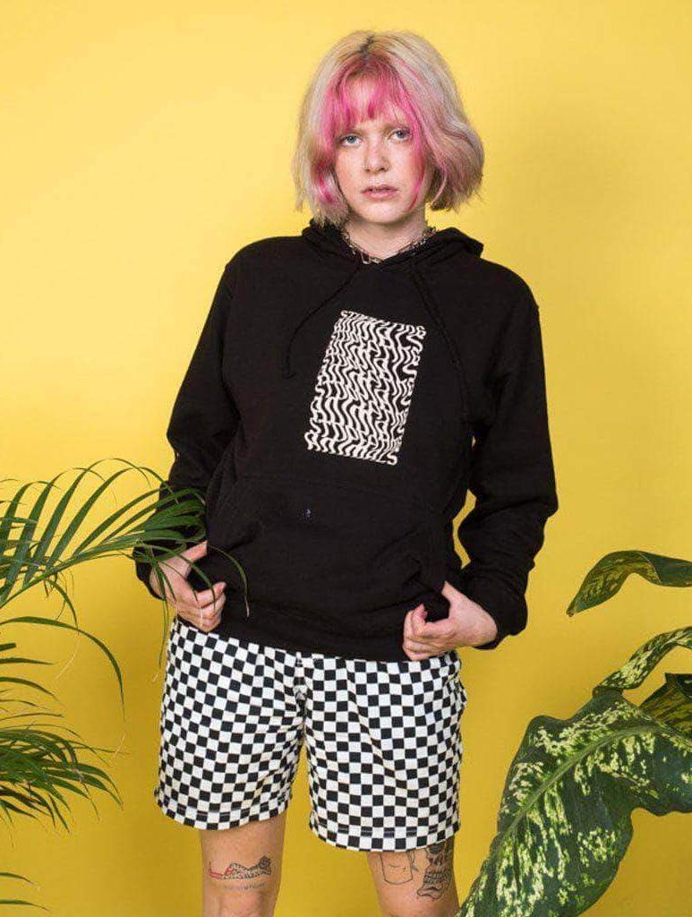 Plant Faced Clothing Illusions Hoodie - Stop Eating Animals - Black