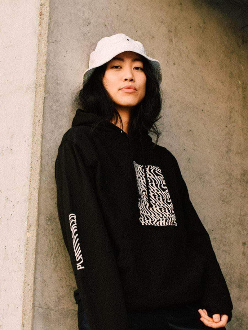 Plant Faced Clothing Illusions Hoodie - Stop Eating Animals - Black