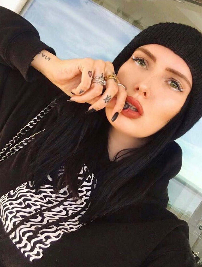 Plant Faced Clothing Illusions Hoodie - Stop Eating Animals - Black