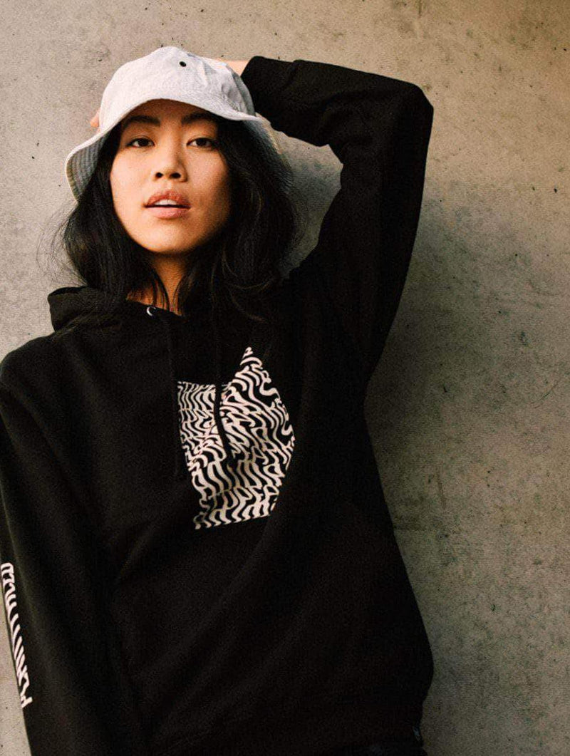 Plant Faced Clothing Illusions Hoodie - Stop Eating Animals - Black