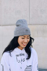 Immaculate Vegan - PLANTFACED CLOTHING Plant Faced Beanie - Marle Grey