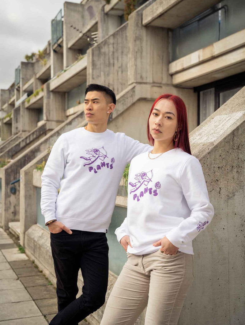 Plant Faced Clothing Heavenly Sweater - White