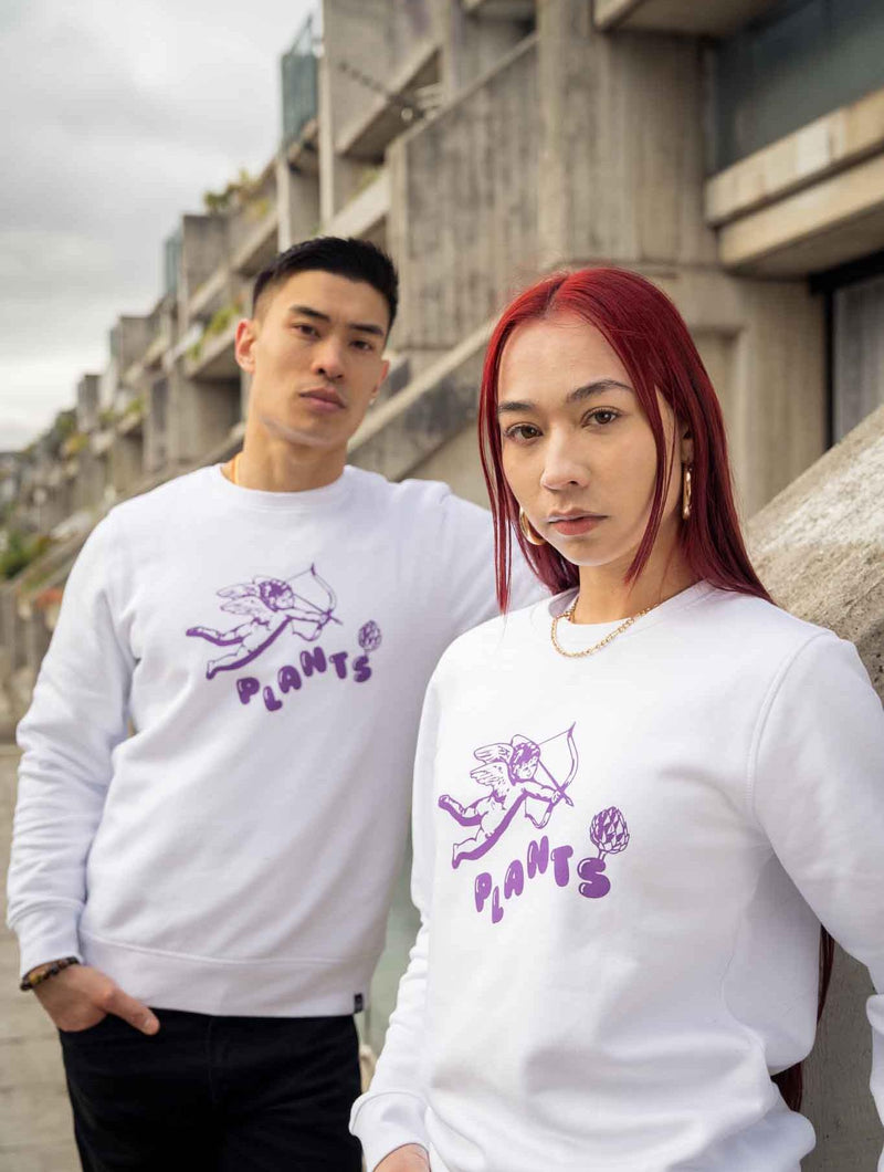 Plant Faced Clothing Heavenly Sweater - White