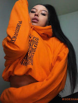 Immaculate Vegan - Plant Faced Clothing Illusions Hoodie - Stop Eating Animals - Alarm Orange