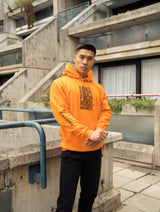 Immaculate Vegan - Plant Faced Clothing Illusions Hoodie - Stop Eating Animals - Alarm Orange