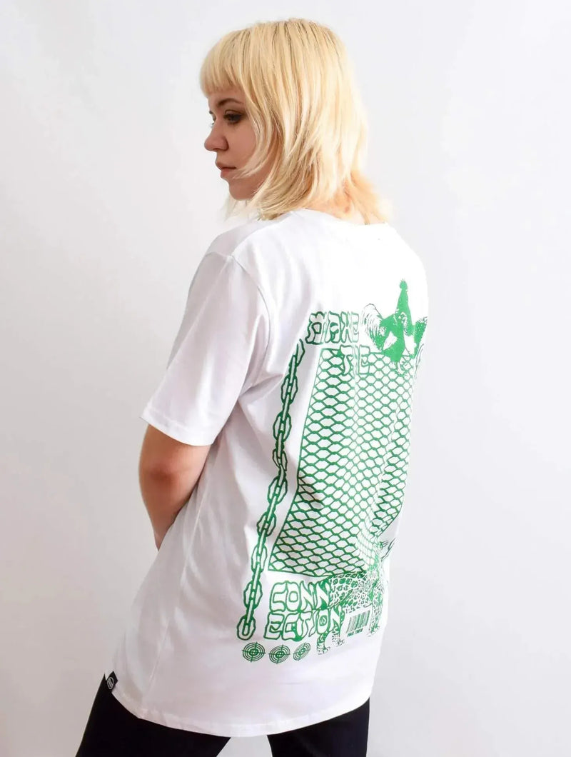 Plant Faced Clothing Make The Connection Double Tee - White