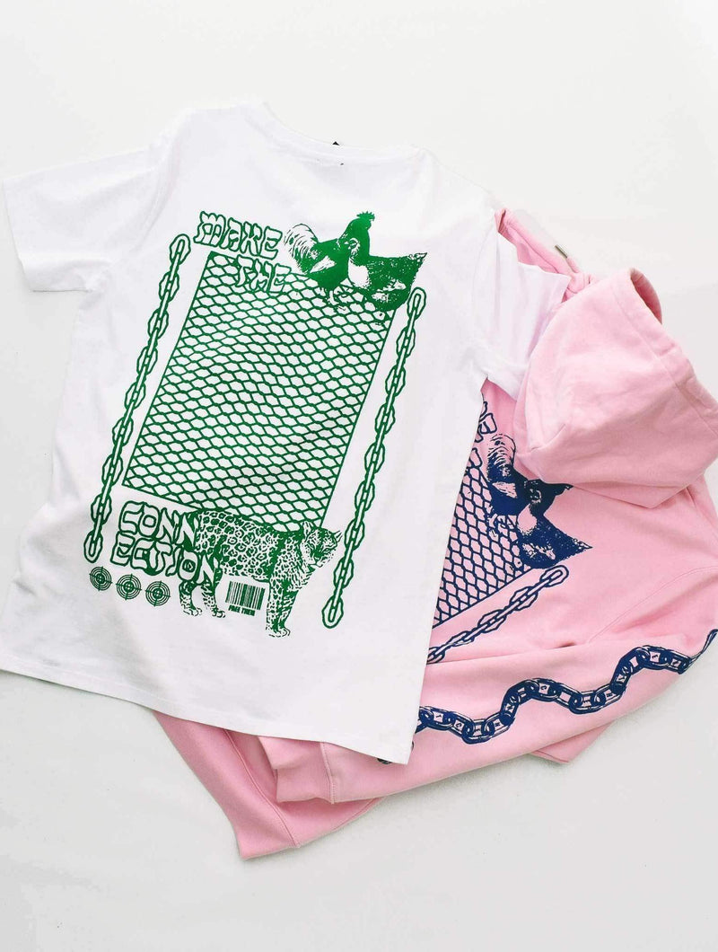 Plant Faced Clothing Make The Connection Double Tee - White