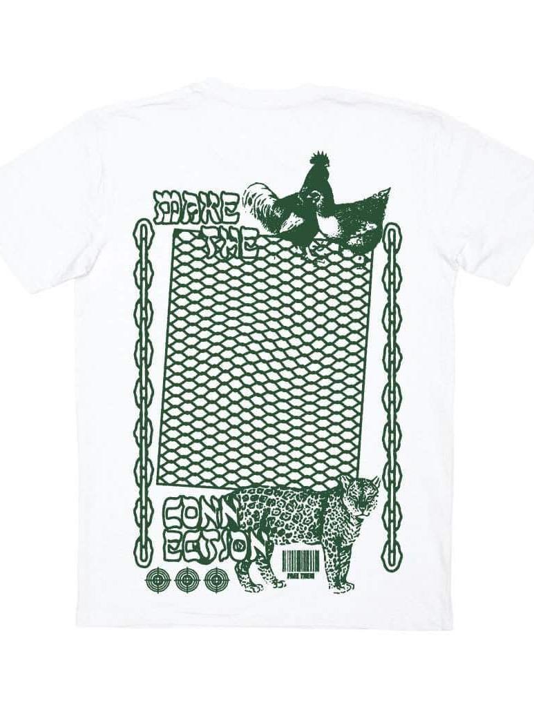 Plant Faced Clothing Make The Connection Double Tee - White