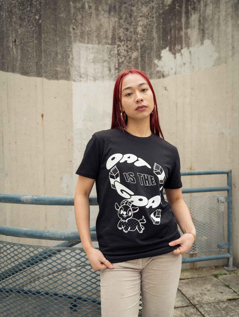 Plant Faced Clothing Oat Is The Goat Tee - Black
