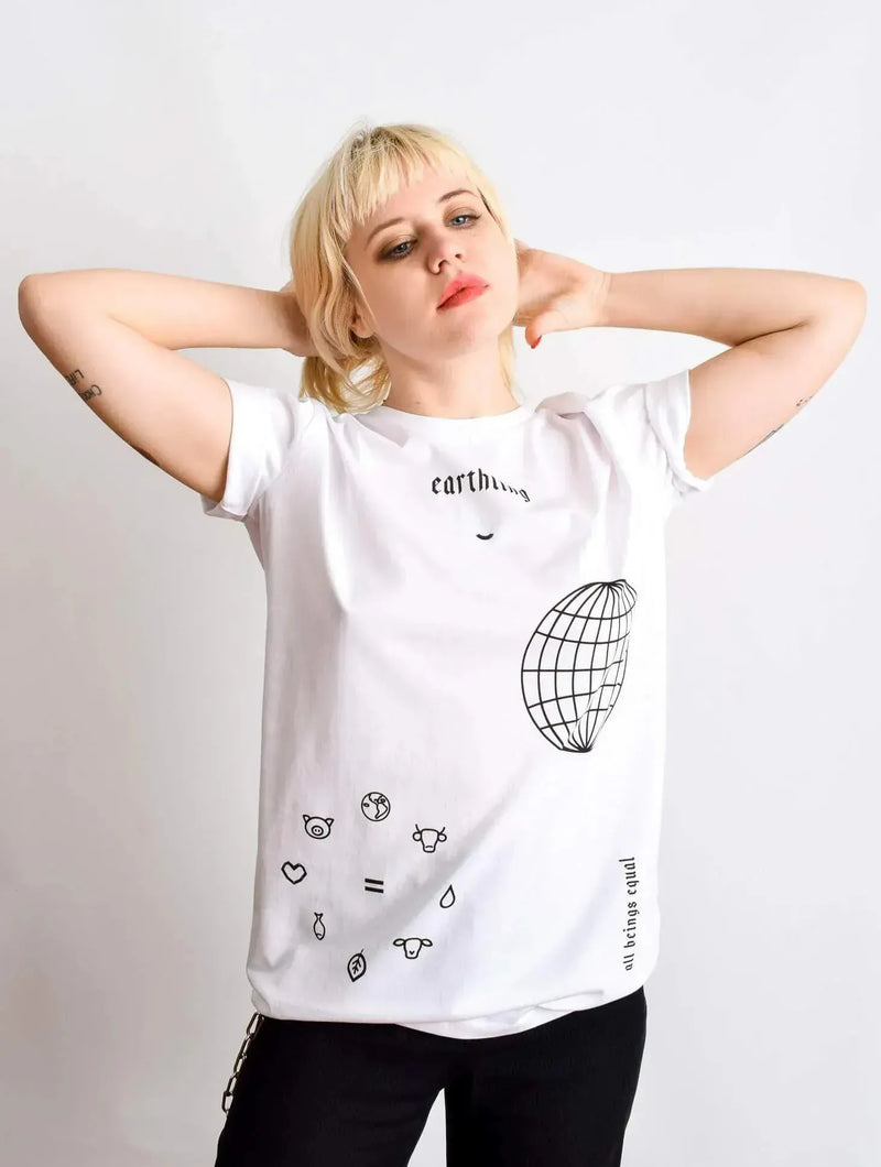 Plant Faced Clothing Earthling Tee - White