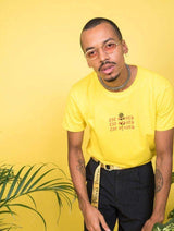 Immaculate Vegan - Plant Faced Clothing Eat Plants Goth Roses Tee - Cyber Yellow