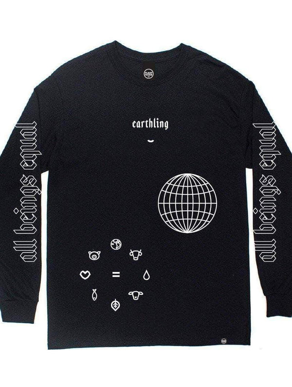 Plant Faced Clothing Earthling Long Sleeve - Black XS