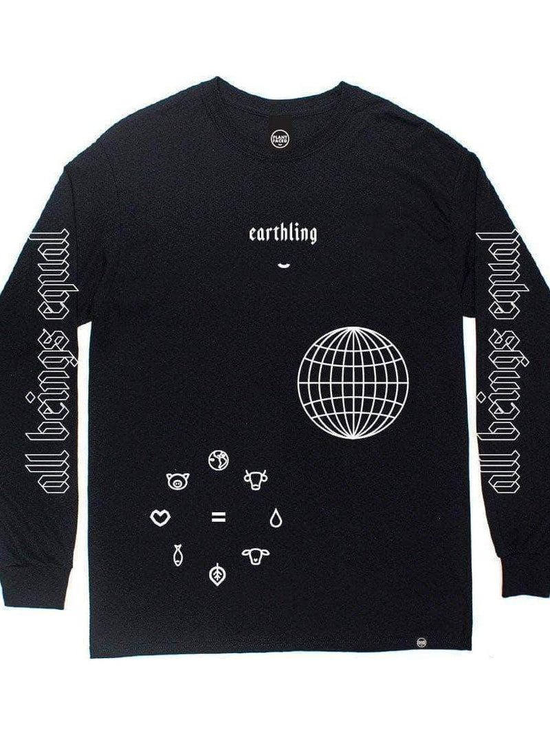 Plant Faced Clothing Earthling Long Sleeve - Black XS