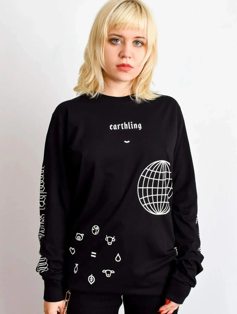 Plant Faced Clothing Earthling Long Sleeve - Black
