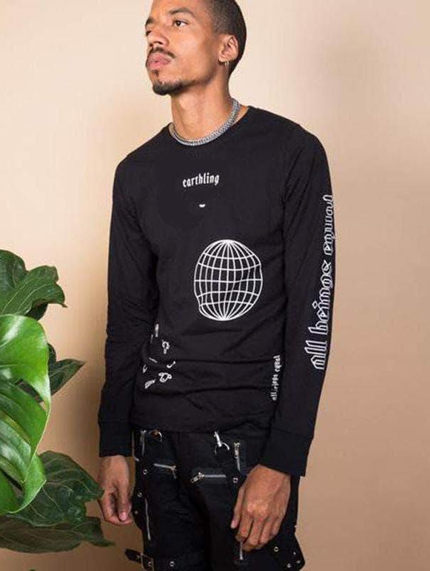 Plant Faced Clothing Earthling Long Sleeve - Black