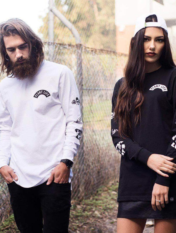 Plant Faced Clothing Plant Life Long Sleeve - White