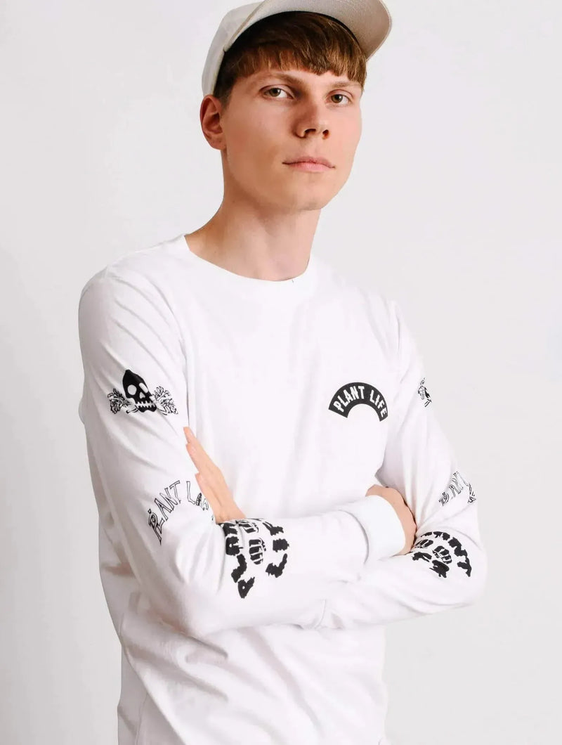 Plant Faced Clothing Plant Life Long Sleeve - White