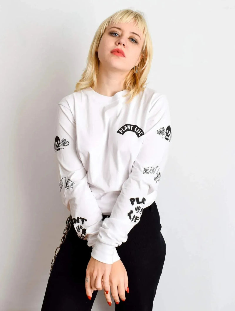 Plant Faced Clothing Plant Life Long Sleeve - White