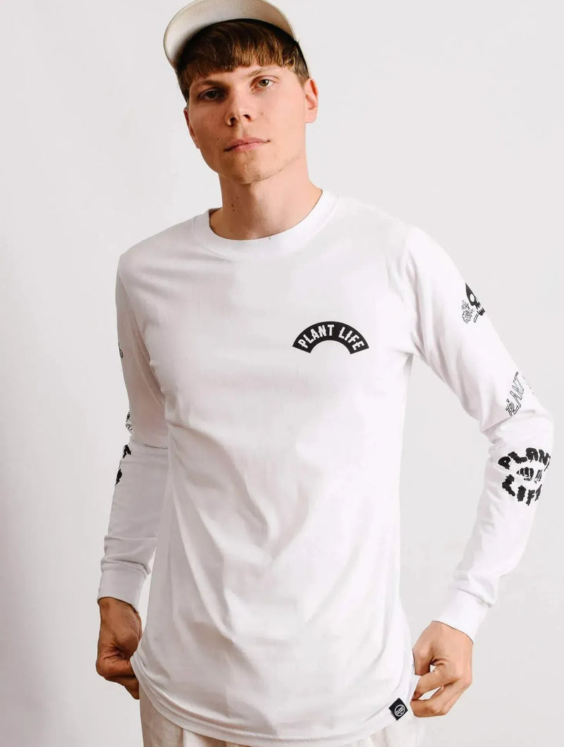Plant Faced Clothing Plant Life Long Sleeve - White