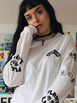 Immaculate Vegan - Plant Faced Clothing Plant Life Long Sleeve - White