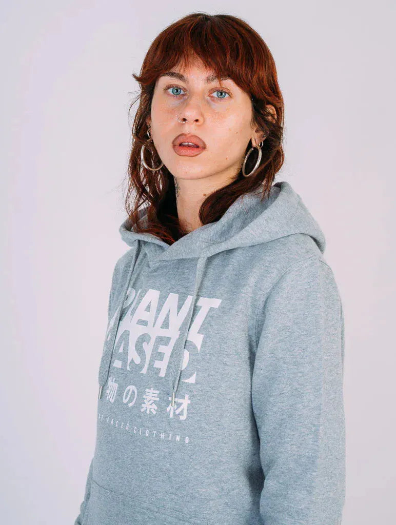 Plant Faced Clothing Plant Based Kanji Hoodie - Grey - Unisex
