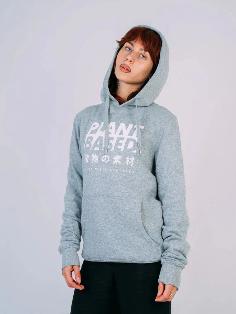 Plant Faced Clothing Plant Based Kanji Hoodie - Grey - Unisex