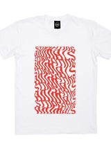 Immaculate Vegan - Plant Faced Clothing Illusions Tee - Stop Eating Animals - White x Red XS