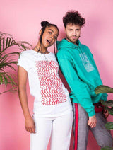 Immaculate Vegan - Plant Faced Clothing Illusions Tee - Stop Eating Animals - White x Red