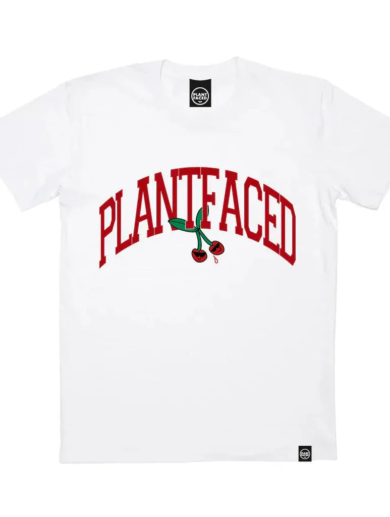 Plant Faced Clothing Cherry Tee - White