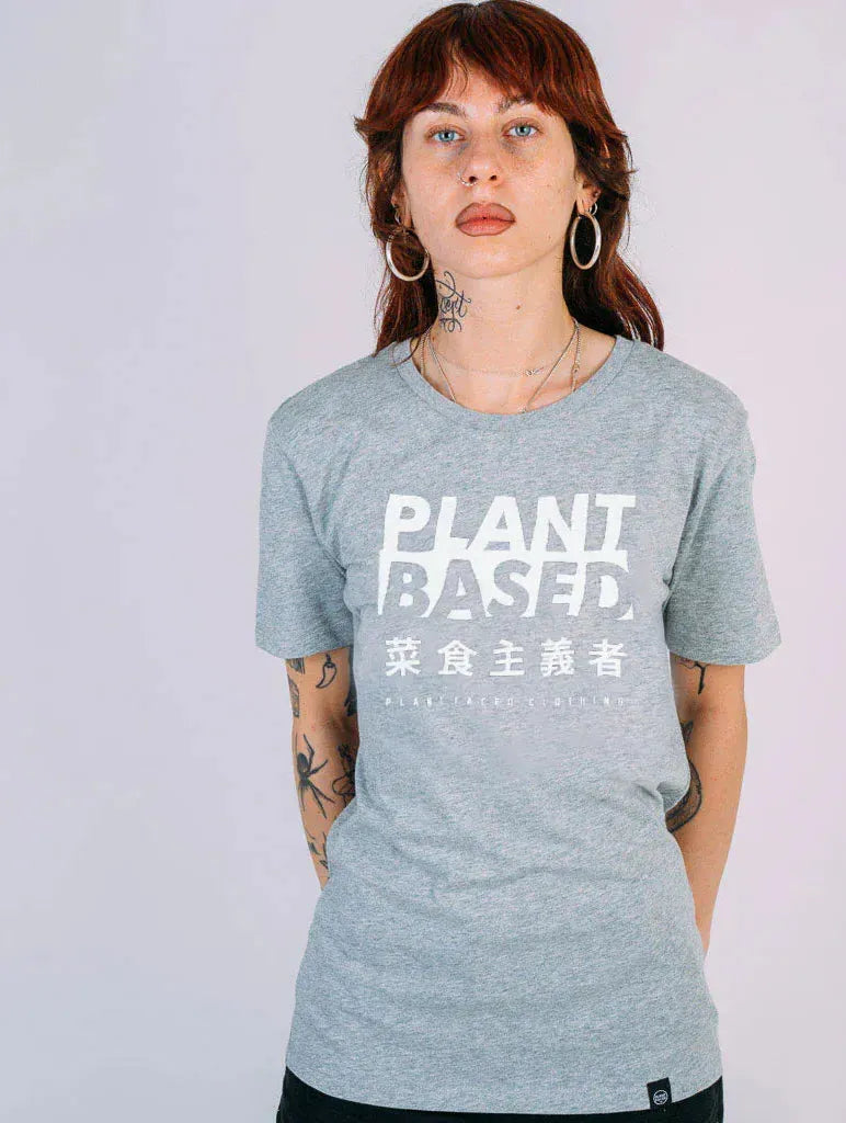 Plant Faced Clothing Plant Based Kanji Tee - Heather Grey T-Shirt