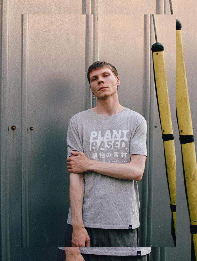 Plant Faced Clothing Plant Based Kanji Tee - Heather Grey T-Shirt