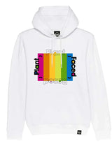 Immaculate Vegan - Plant Faced Clothing Plant Based Rainbow Hoodie - White