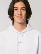 Immaculate Vegan - Plant Faced Clothing The Classics Hoodie - Embroidered Logo - Frost White - ORGANIC X RECYCLED