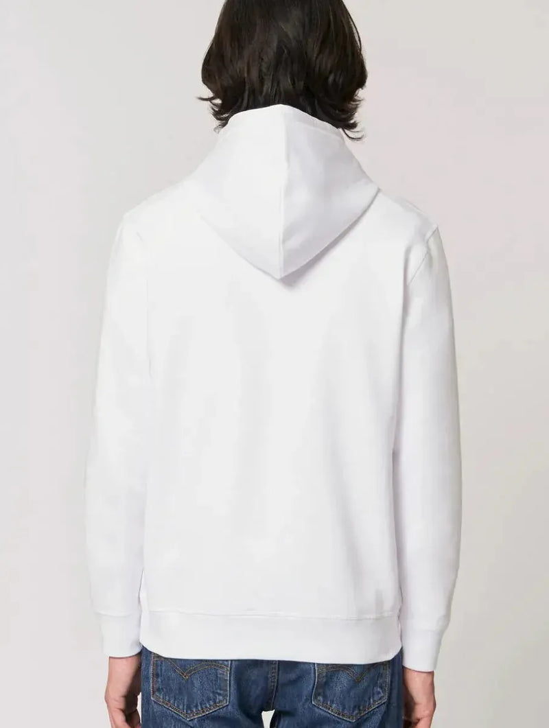 Plant Faced Clothing The Classics Hoodie - Embroidered Logo - Frost White - ORGANIC X RECYCLED