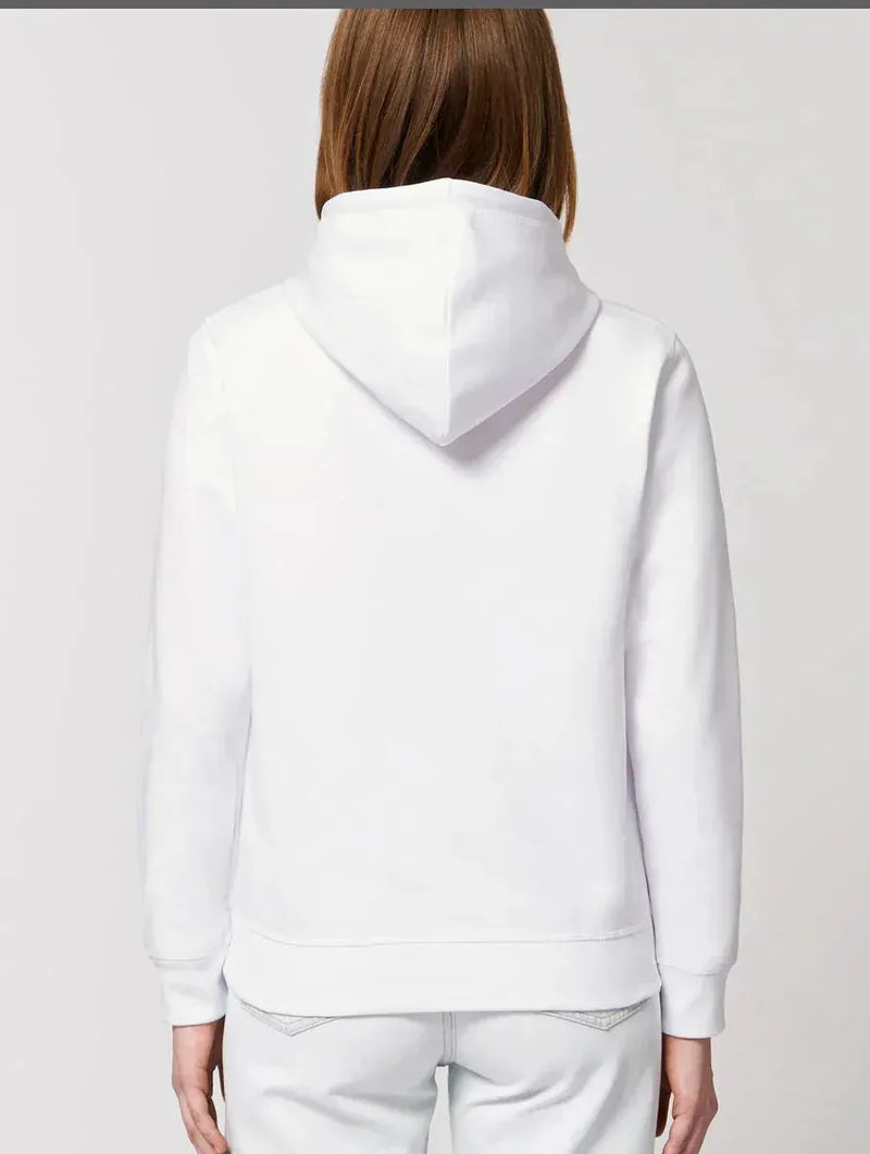 Plant Faced Clothing The Classics Hoodie - Embroidered Logo - Frost White - ORGANIC X RECYCLED