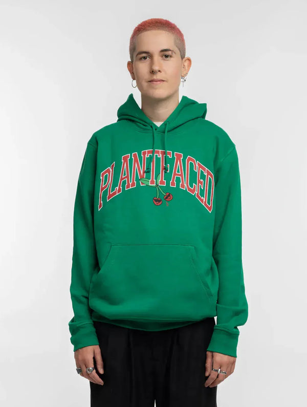 Plant Faced Clothing Cherry Hoodie - Broccoli Green - ORGANIC X RECYCLED