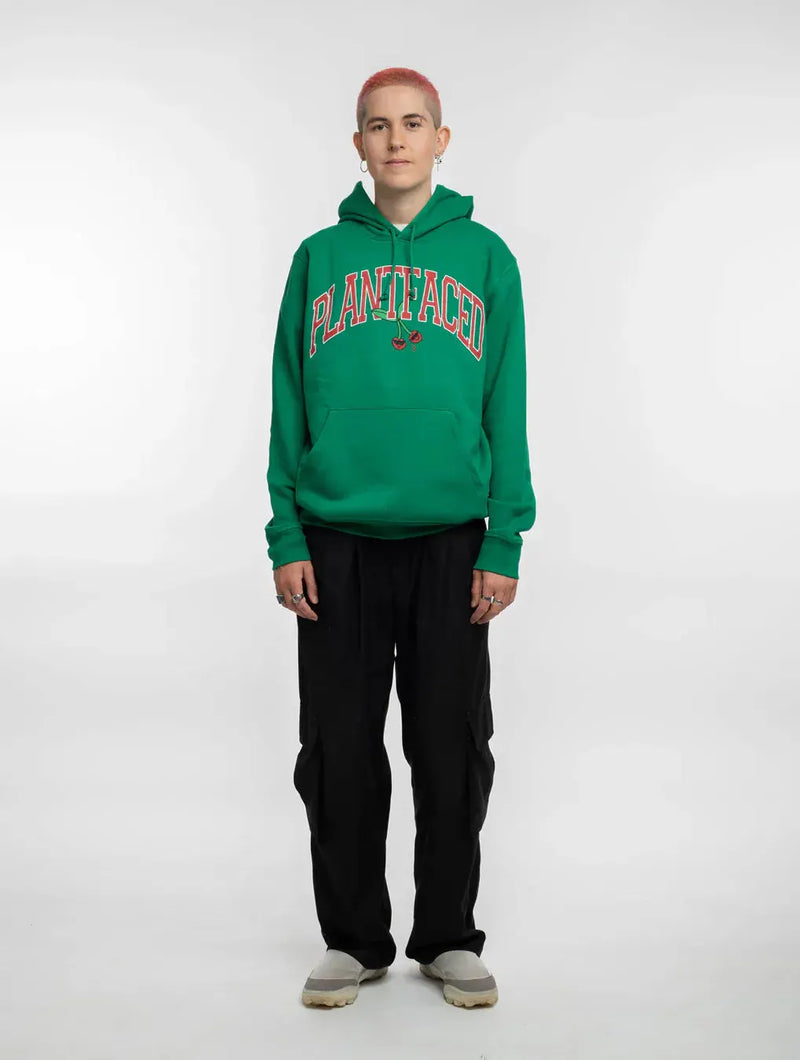 Plant Faced Clothing Cherry Hoodie - Broccoli Green - ORGANIC X RECYCLED