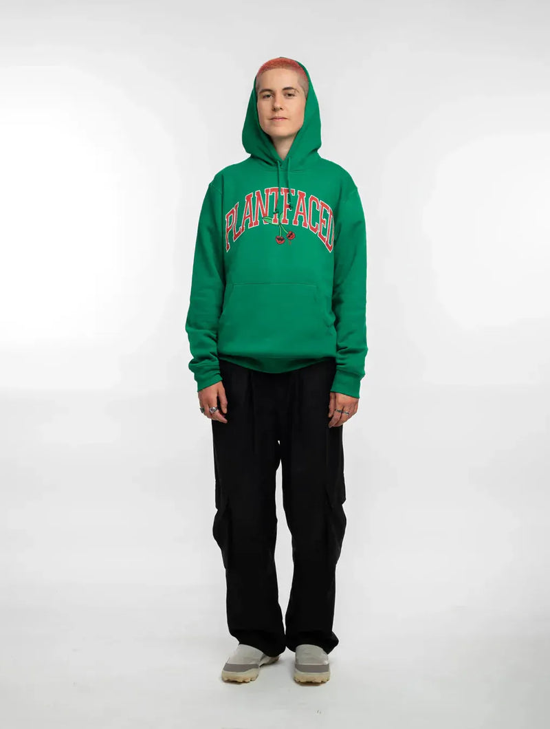 Plant Faced Clothing Cherry Hoodie - Broccoli Green - ORGANIC X RECYCLED